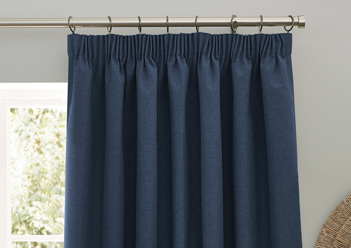 Dawn (Blackout) Pencil Pleat, Midnight - Ready Made Curtains - Image 9